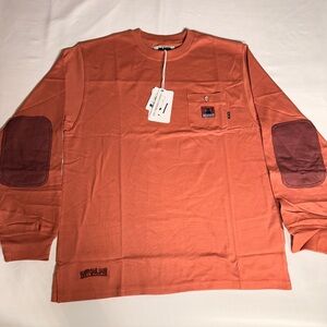 Brand New Real Bad‎ Man Long Sleeve With Elbow Patches INCREDIBLE DETAILS Medium